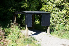 
The cab of an Fa class loco used as a shelter, near Prices Tunnel, September 2009